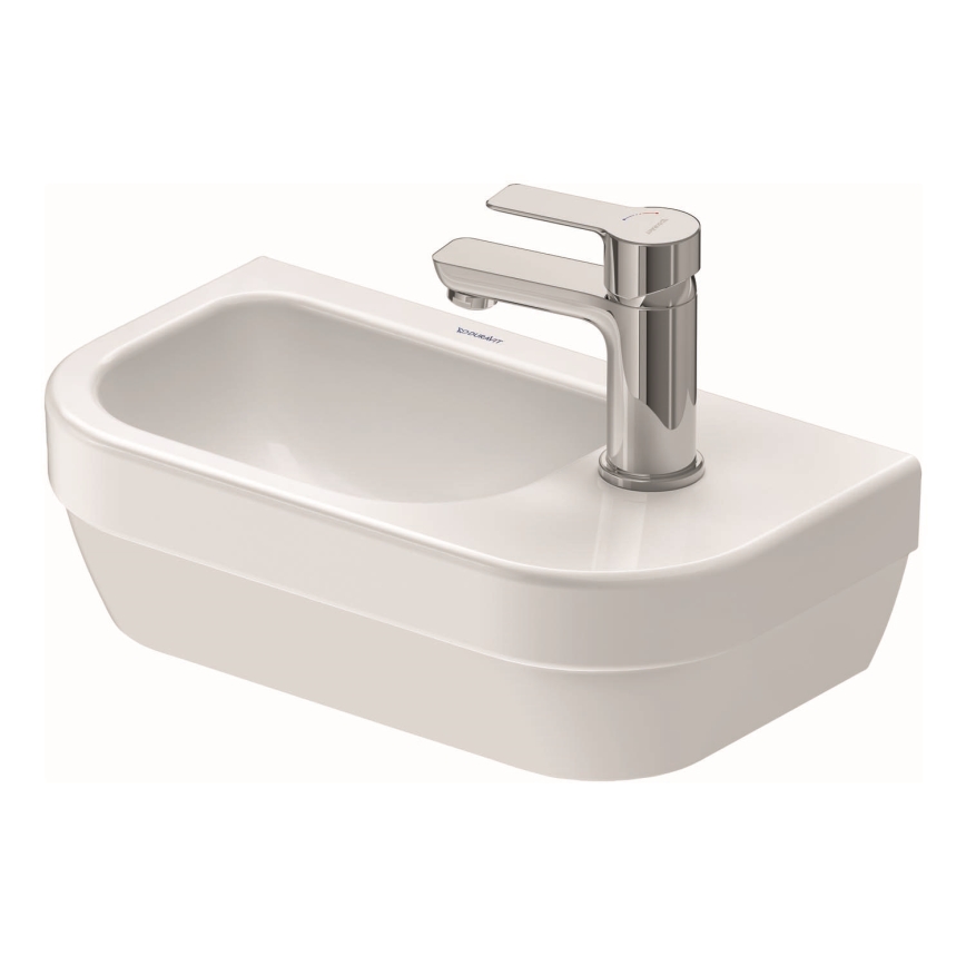 Duravit 7494000412 - Lavatório suspenso D-CODE 40 x 22 cm, em cerâmica, acabamento branco brilhante