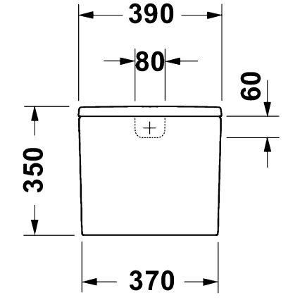 Duravit 9530000852 - Cisterna de descarga para WC D-CODE 4,5/3l cerâmica/branca