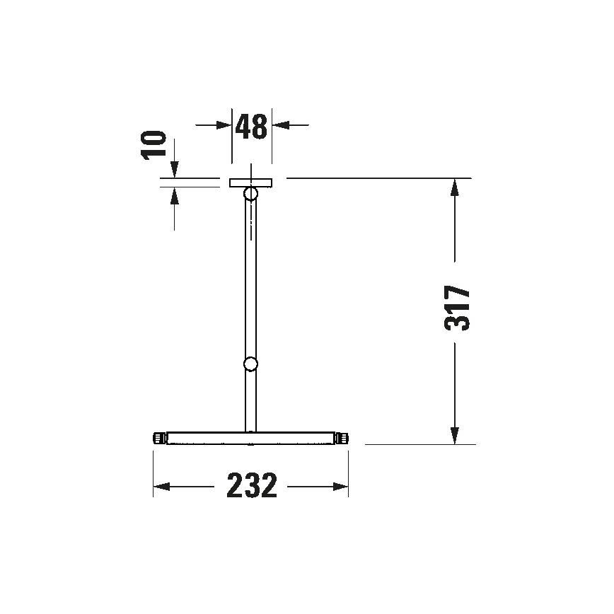 Duravit 99121000 - Espelho cosmético de parede D-CODE cromo polido