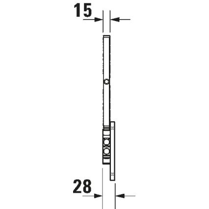 Duravit 99121000 - Espelho cosmético de parede D-CODE cromo polido