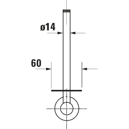 Duravit 99154600 - Suporte de papel higiénico D-CODE preto fosco