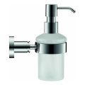 Duravit 99161000 - Dispensador de sabão mural D-CODE 390 ml vidro leitoso/cromado brilhante