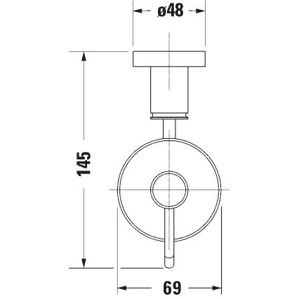 Duravit 99161000 - Dispensador de sabão mural D-CODE 390 ml vidro leitoso/cromado brilhante