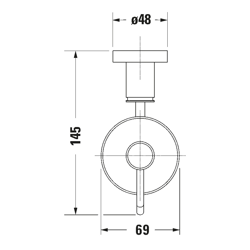 Duravit 99161000 - Dispensador de sabão mural D-CODE 390 ml vidro leitoso/cromado brilhante