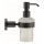 Duravit 99164600 - Doseador de sabão mural D-CODE 390 ml vidro leitoso/preto mate