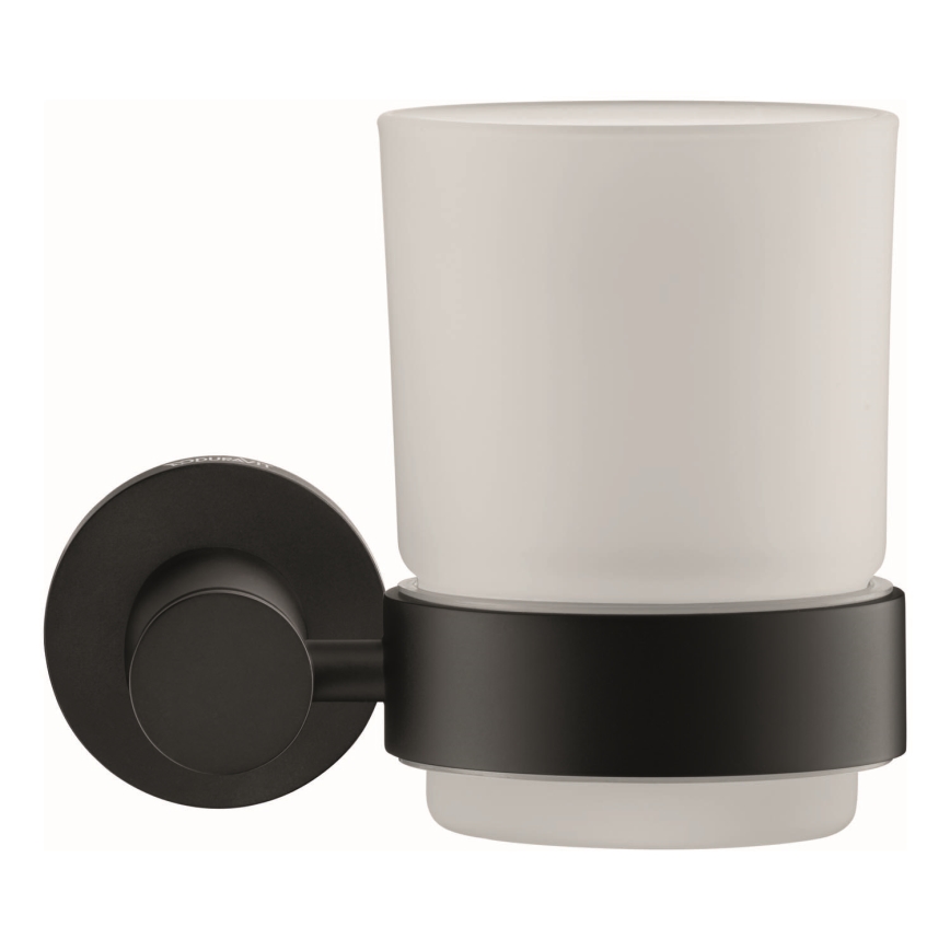 Duravit 99204600 - Suporte de parede para escovas de dentes D-CODE, lado direito, preto mate