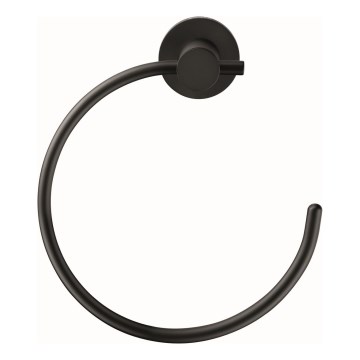 Duravit 99214600 - Toalheiro de parede D-CODE, preto mate