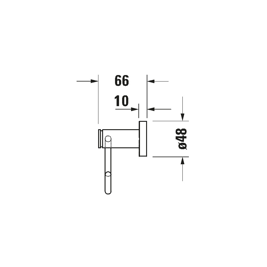 Duravit 99261000 - Suporte para papel higiénico D-CODE cromado brilhante