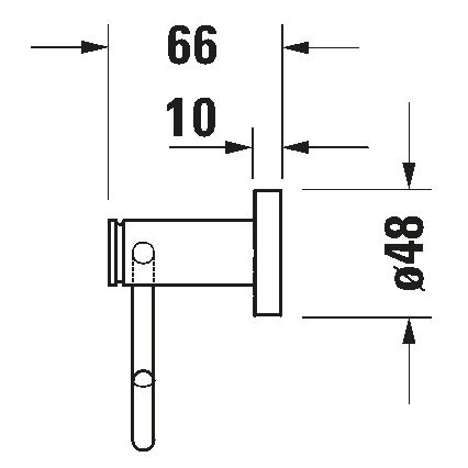 Duravit 99264600 - Suporte para papel higiénico D-CODE preto mate
