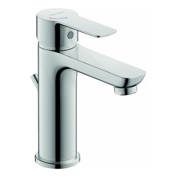 Duravit DC1023001010 - Misturador para lavatório + válvula de escoamento D-CODE cromado brilhante