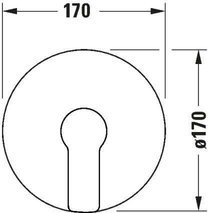 Duravit DC4210010010 - Bateria de duche para instalação encastrada D-CODE, cromo brilhante