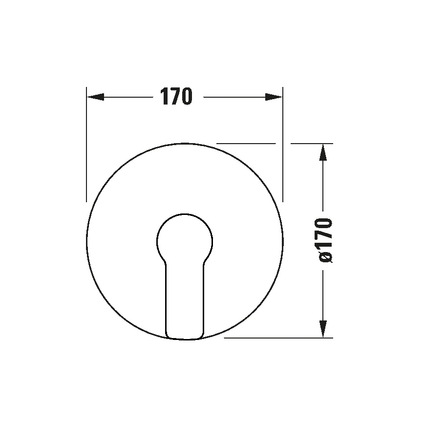 Duravit DC4210010010 - Bateria de duche para instalação encastrada D-CODE, cromo brilhante
