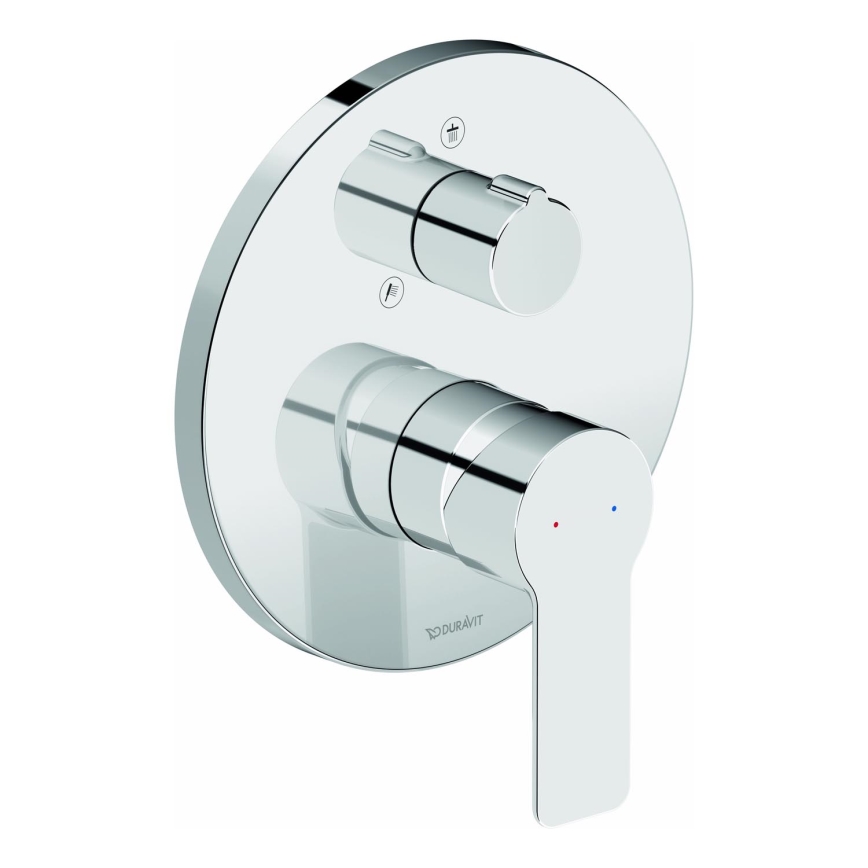Duravit DC4210012010 - Misturador de duche para instalação encastrada D-CODE, cromo brilhante