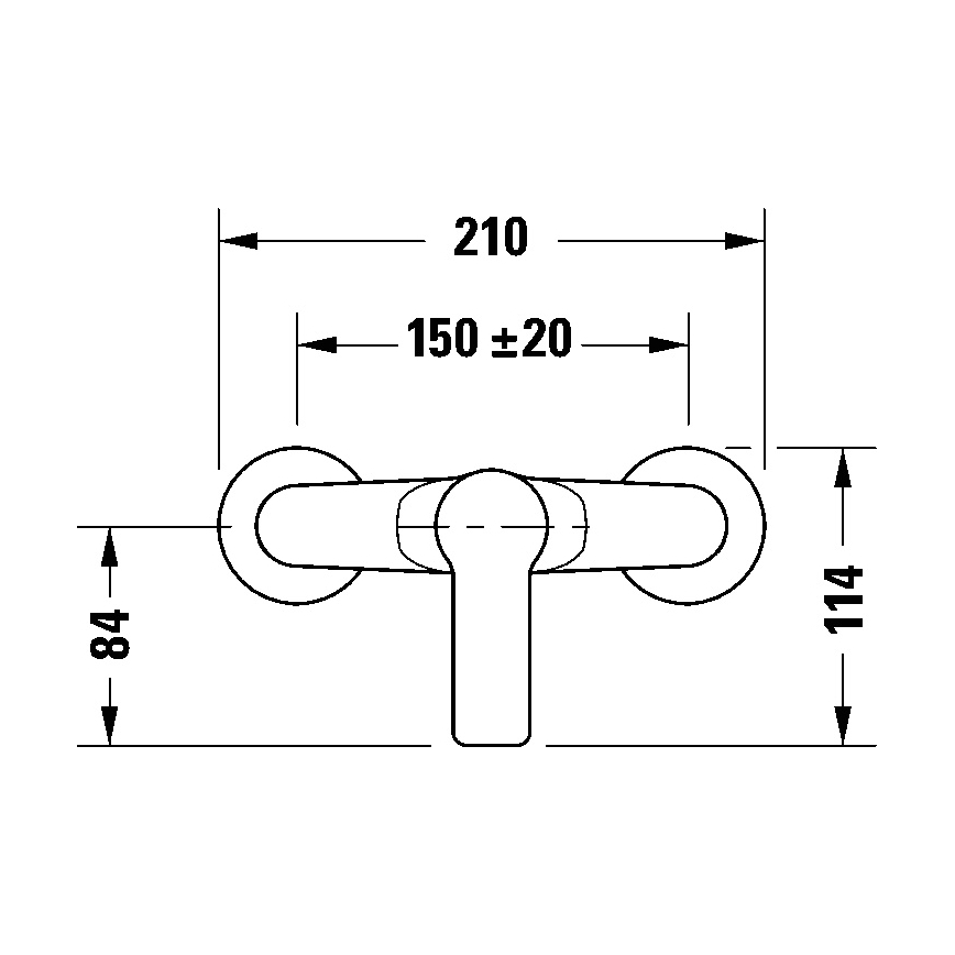Duravit DC4230001046 - Misturador de duche D-CODE preto mate