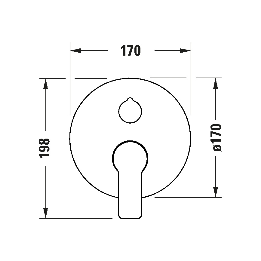 Duravit DC5210012010 - Misturador de banheira para instalação embutida D-CODE, acabamento cromo brilhante