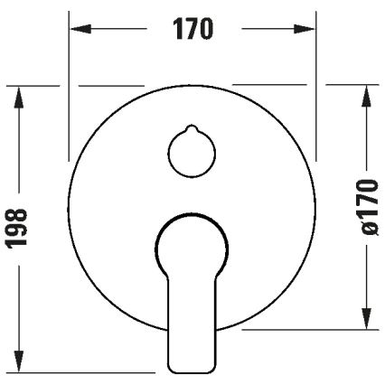 Duravit DC5210012046 - Misturadora de banheira para instalação encastrada D-CODE preto mate