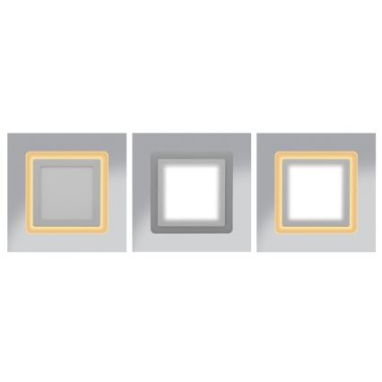 Foco de encastrar LED DUO LED/12W/230V + LED/4W