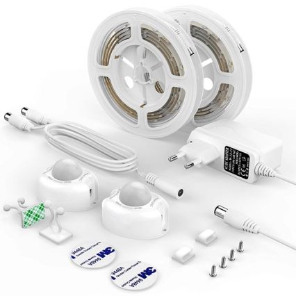 CONJUNTO 2x Tira LED com sensor 1,2 m LED/3,6W/230V
