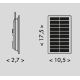 Tira Solar LED 3,7V 2400mAh 5m IP65