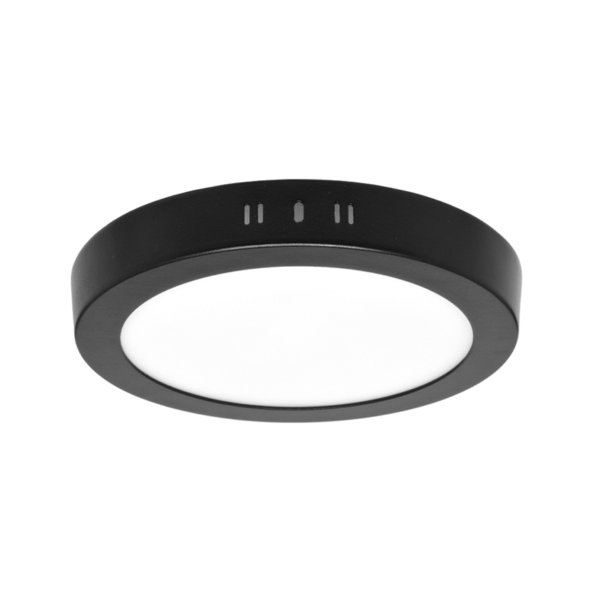 Luminária de Teto LED LADA LED/12W/230V 3000/4000/6000K diâmetro 17 cm preta