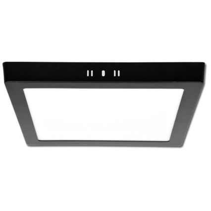 Luminária de Teto LED RAFA LED/18W/230V 3000/4000/6000K 22x22 cm preta