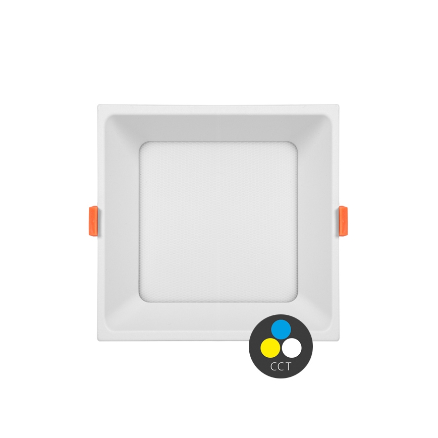 Luminária LED de embutir TONY LED/12W/230V 3000/4000/6500K 12x12 cm branca