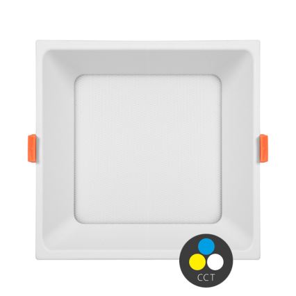 Luminária LED de embutir TONY LED/24W/230V 3000/4000/6500K 17x17 cm branca