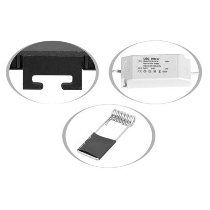 Foco de encastrar LED para casa de banho  RAFA LED/25W/230V 3000/4000/6000K 30x30 cm IP44 branco