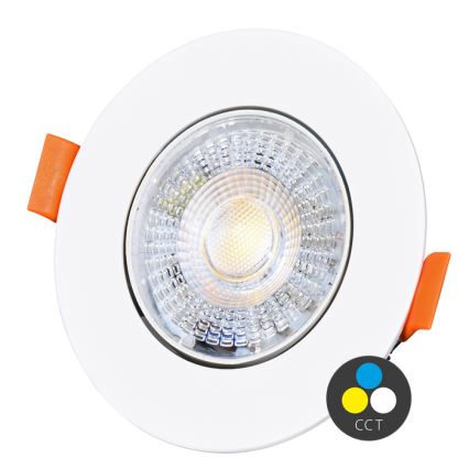 Foco de encastrar LED com regulação ZITA LED/3/5/7W/230V 3000/4000/6000K diâmetro 9 cm branco