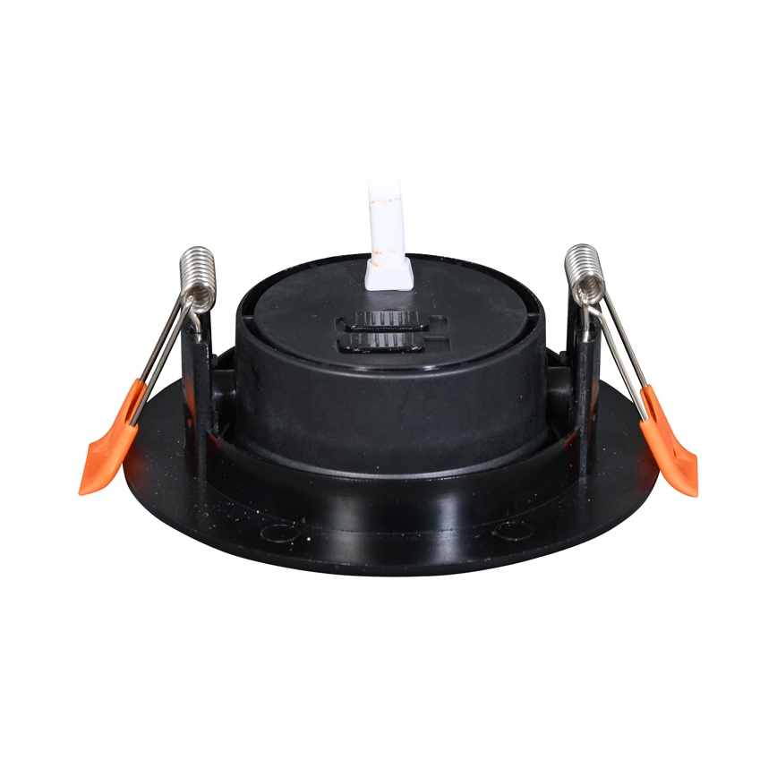 Foco de encastrar LED com regulação ZITA LED/3/5/7W/230V 3000/4000/6000K diâmetro 9 cm preto