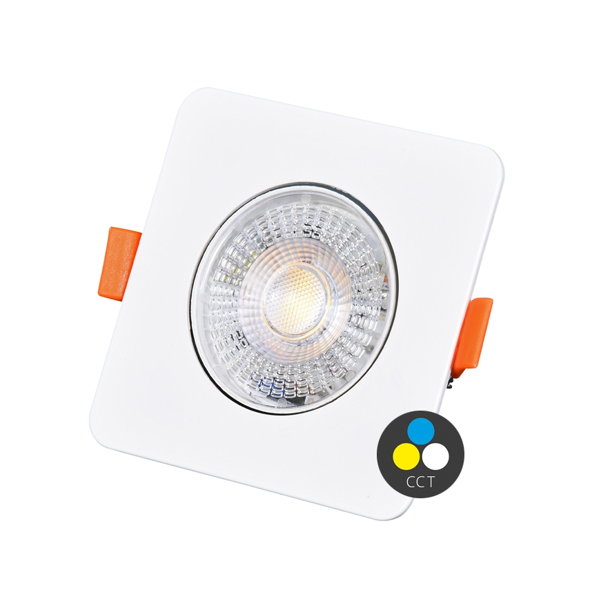 Foco de encastrar LED com regulação KENT LED/3/5/7W/230V 3000/4000/6000K 9x9 cm branco