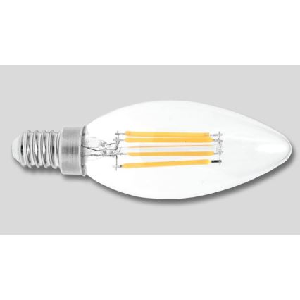 Lâmpada LED RETRO C37 E14/2W/230V 3000K 320lm