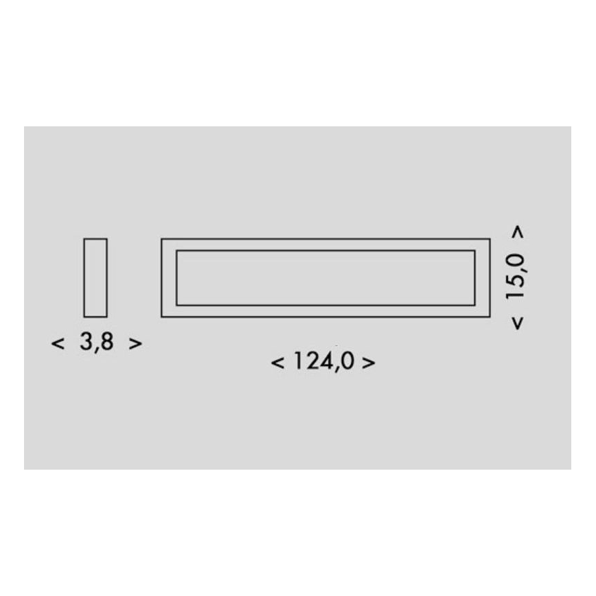 Iluminação de teto LED PILO LED/36W/230V 4100K 124 cm preto