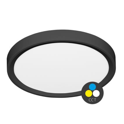 Iluminação de teto LED SALY LED/40W/230V 3000/4000/6000K diâmetro 50 cm IP40 preto