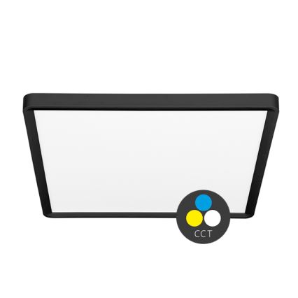 Iluminação de teto LED TERY LED/32W/230V 3000/4000/6000K 40x40 cm IP40 preto