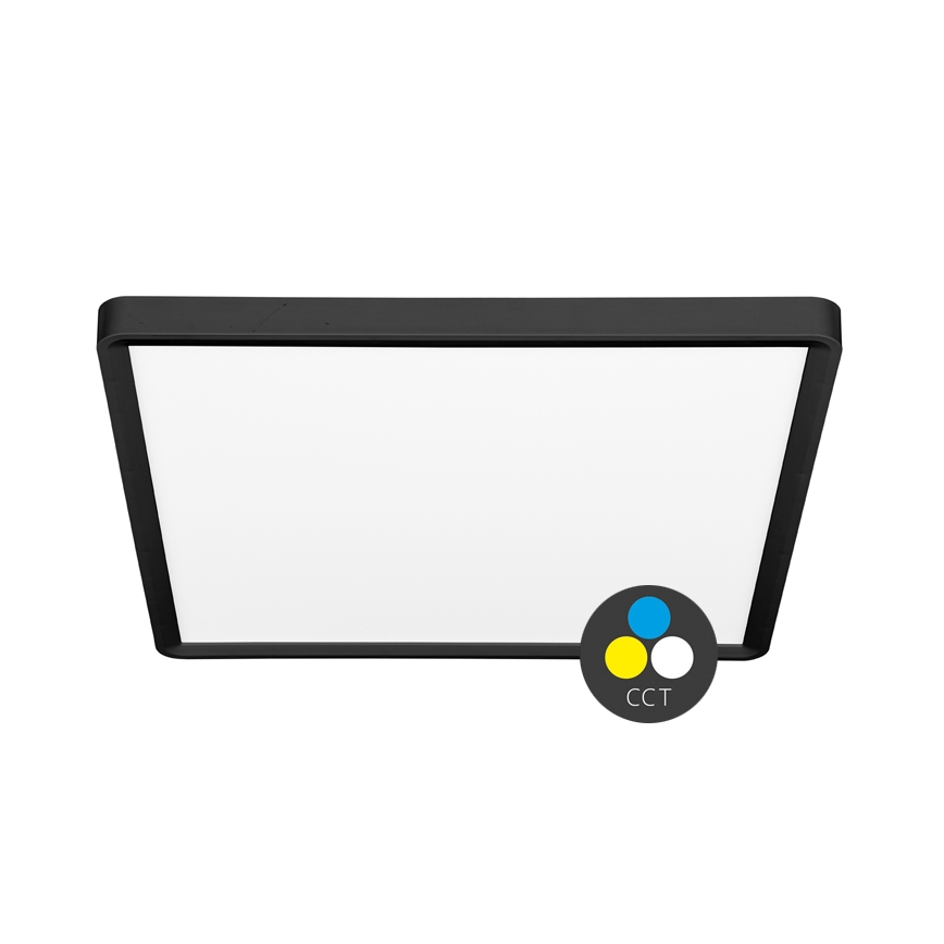 Iluminação de teto LED TERY LED/40W/230V 3000/4000/6000K 50x50 cm IP40 preto