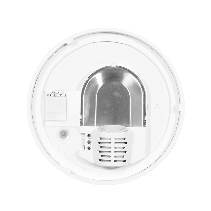 Iluminação de teto exterior com sensor HECTOR 1xE27/60W/230V diâmetro 25 cm IP44 opaco branco