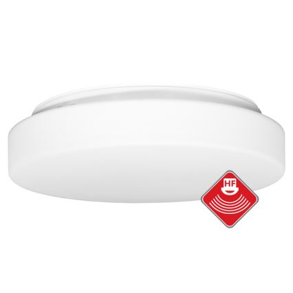 Iluminação de teto exterior com sensor HECTOR 2xE27/60W/230V diâmetro 40 cm IP44 opaco branco