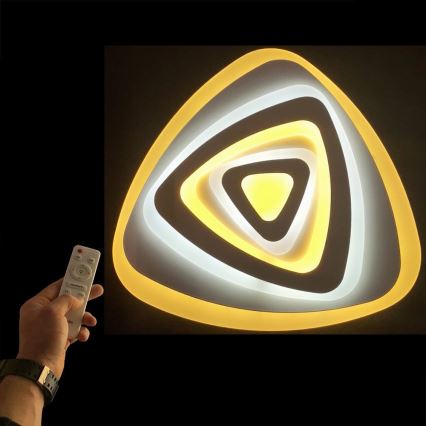 Iluminação de teto LED com regulação VELA LED/60W/230V 2700-6500K + controlo remoto