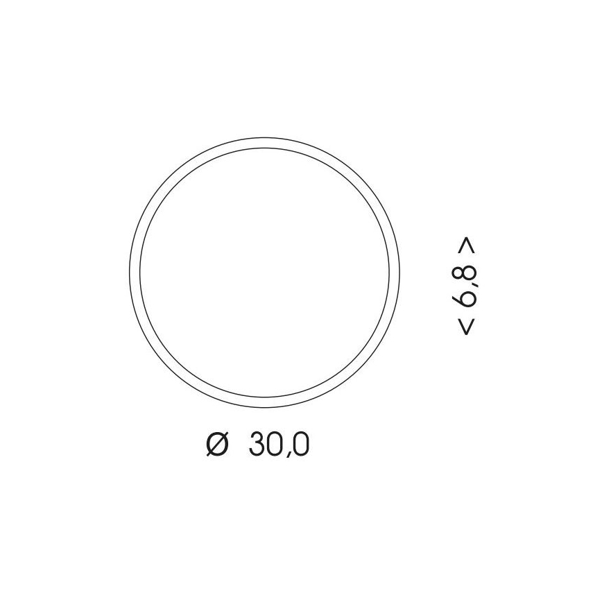 Iluminação de teto exterior LED MARTIN LED/15W/230V 3000/4000K diâmetro 30 cm IP65 preto