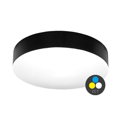 Iluminação de teto para casa de banho LED MAKARON LED/24W/230V 3000/4000/6000K diâmetro 30 cm IP44 preto