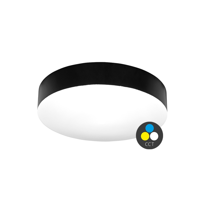 Iluminação de teto para casa de banho LED MAKARON LED/24W/230V 3000/4000/6000K diâmetro 30 cm IP44 preto