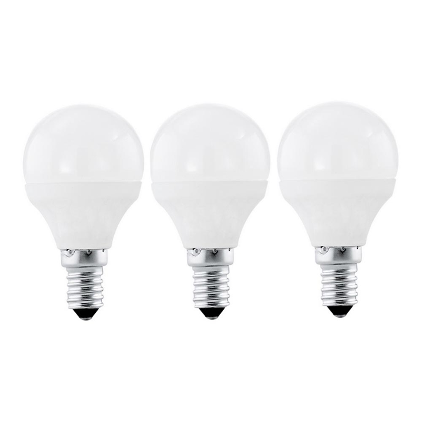 Eglo 10698 - CONJUNTO 3x Lâmpada LED E14/4W/230V 320lm 3000K