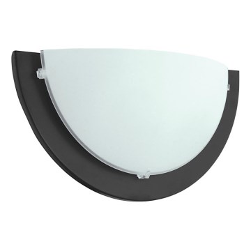 Eglo 181331 - Aplique de parede ICEBERG 1xE27/60W/230V preto