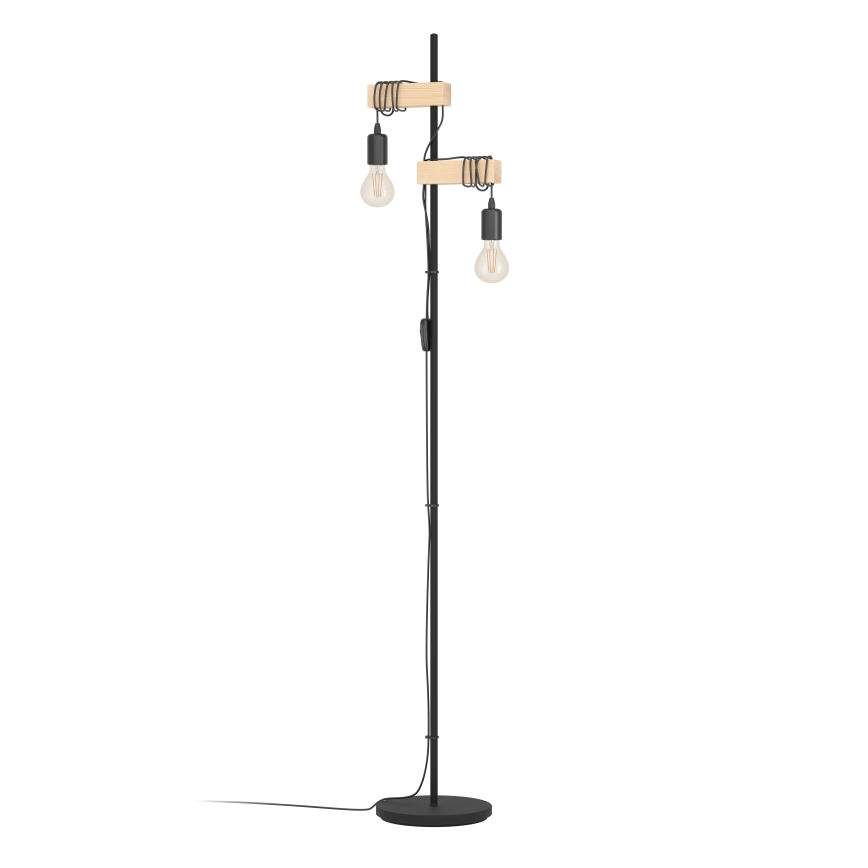 Eglo 183215 - Candeeiro de pé TOWNSHEND 2xE27/10W/230V