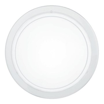 Eglo 18526 - Candeeiro de tecto HUBAA 1xE27/60W/230V Ø 29 cm branco