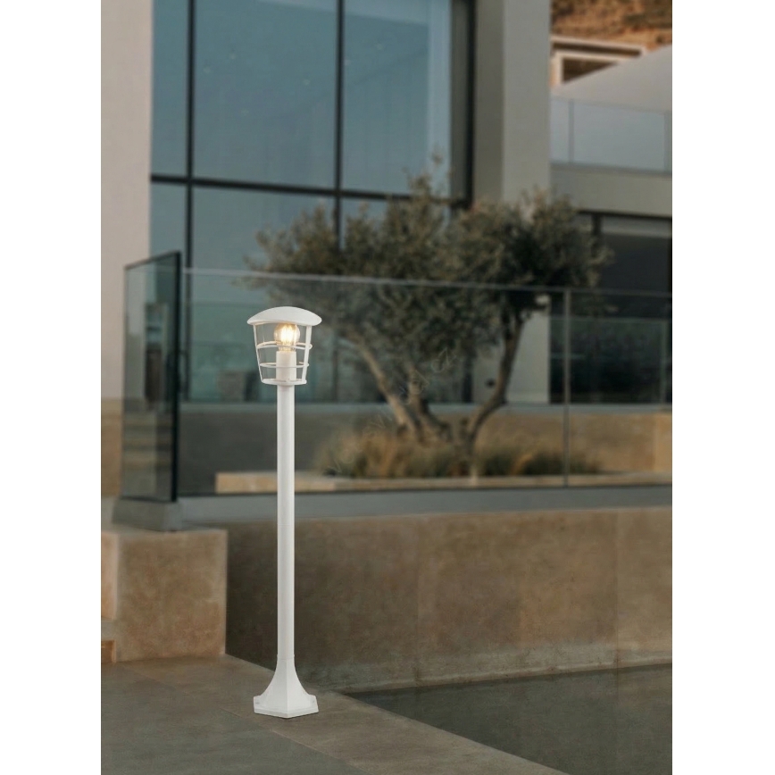 Eglo 18799 - Candeeiro LED de exterior ALORIA 1xE27/8,5W/230V IP44 branco