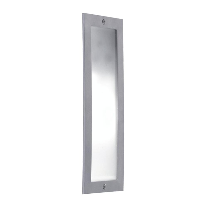 Eglo 27814 - Candeeiro de encastrar para exterior ZIMBA 1xE27/60W/230V IP44 cinzento