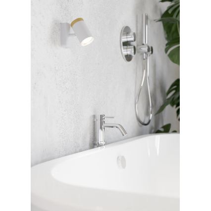 Eglo - Spot de parede para casa de banho 1xGU10/3W/230V IP44 branco/bege