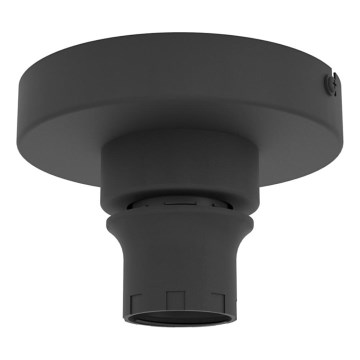 Eglo 300175 - Candeeiro de tecto CURITIBA 1xE27/40W/230V Ø 13 cm preto